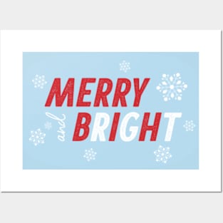 Merry and Bright © GraphicLoveShop Posters and Art